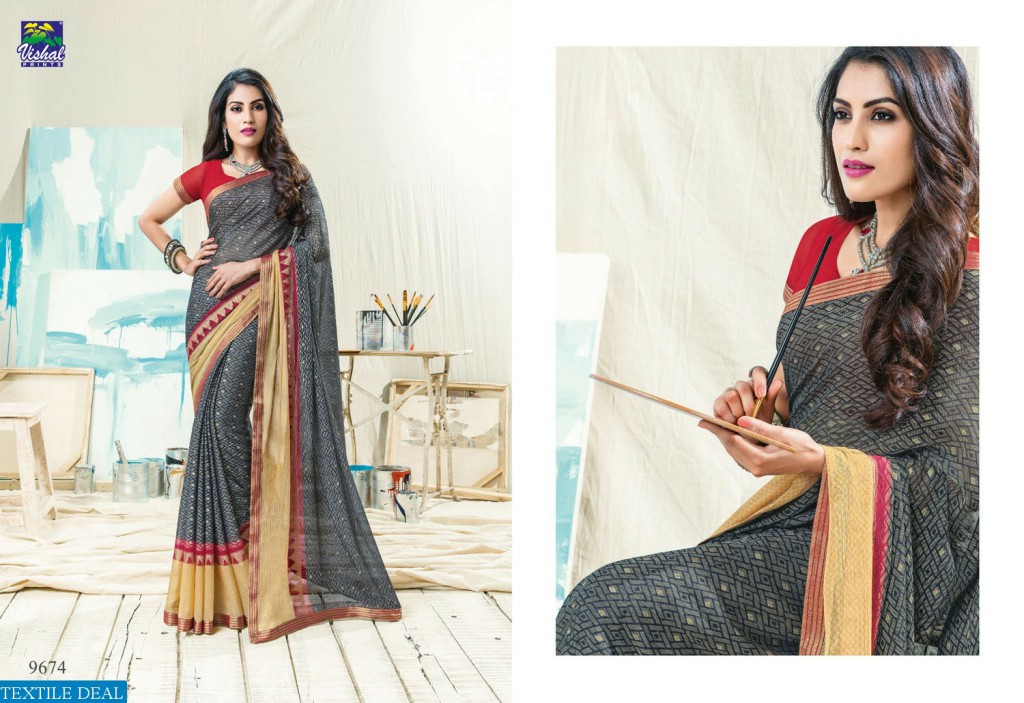 Vishal Artistry Collection Wholesale indian Saree catalog